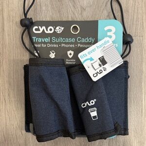 Navy Travel Suitcase Caddy